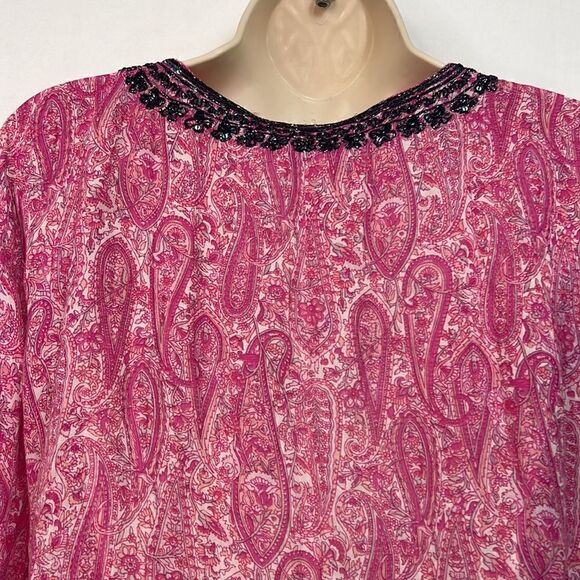 Calypso St Barth Yavia Long-Sleeve Printed Tunic, Janeiro size XS NWOT - Picture 10 of 16